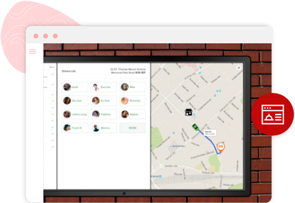 A Digital Menu Board which from a touch of fingertips the Foodhub POS becomes a Delivery Management Screen.