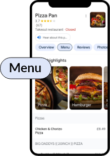 A customer paying for their meal using the safe and secure Integrated payment Gateway.