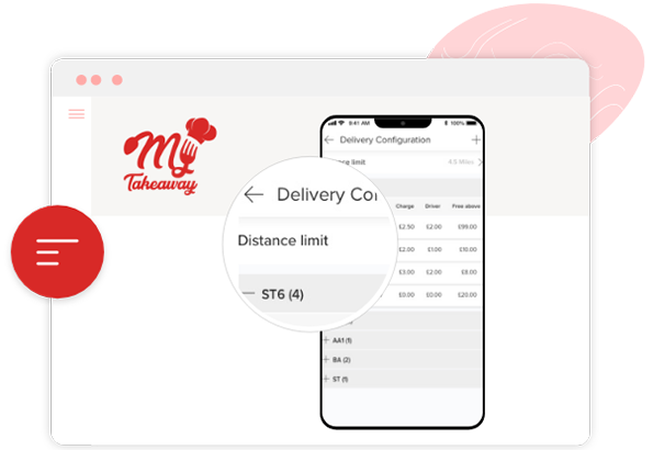 MyTakeaway app menu section adjusting dish details such as price also altering business hours and delivery charges.