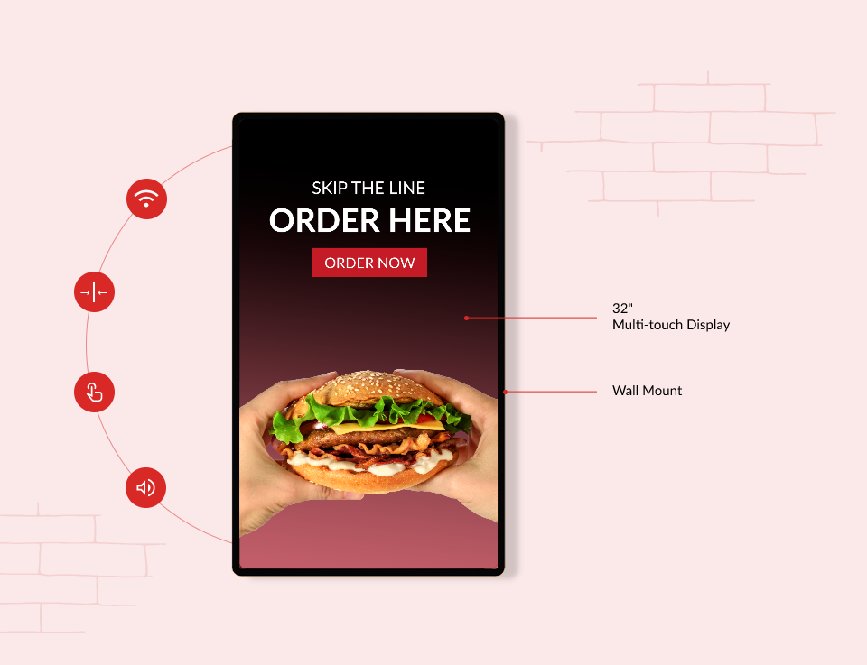 Self Service kiosk for Takeaway | Self Ordering Kiosk | Restaurant Kiosk