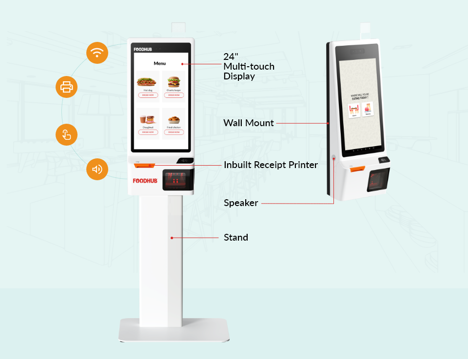 food ordering kiosk machine